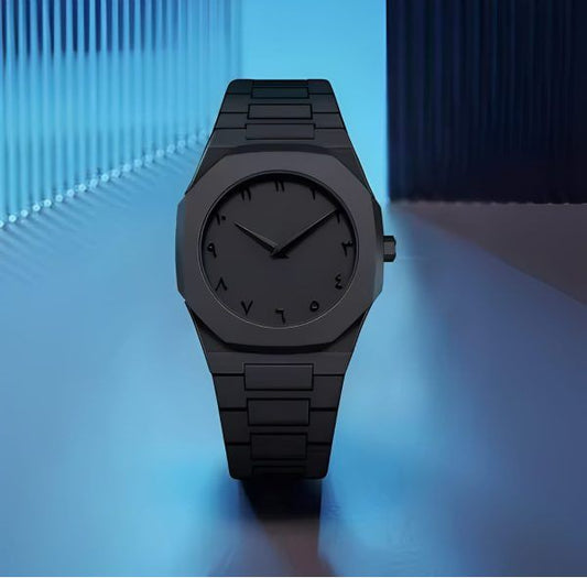 Black Arabic Aura Watch